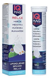 IQ MAG Relax, šumivé tablety 1×20 tbl, výživový doplnok