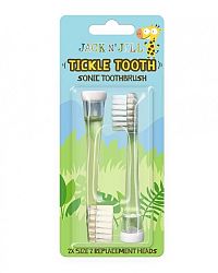 JACK N´JILL Náhradné hlavice TICKLE TOOTH pre sonickú zubnú kefku, detské (18M+)