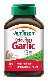 Jamieson Garlic Odourless 500mg 100 kapsuly