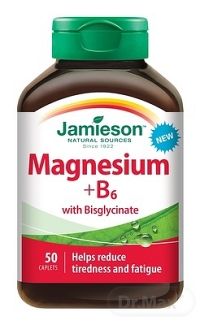 Jamieson Horčík + Vitamín B6 S Bisglycinátom 50tbl. 1×50 tbl, výživový doplnok