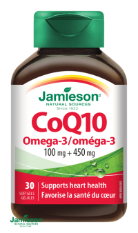 JAMIESON Koenzým Q10 s Omega-3 30cps. 30 cps