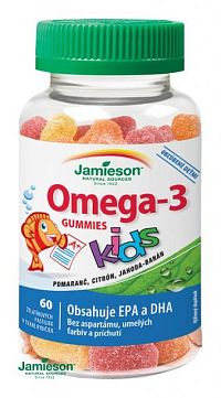 JAMIESON OMEGA-3 KIDS GUMMIES želatínové pastilky, 60 ks