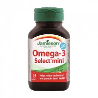 Jamieson Omega-3 Select Mini 37 small softgels výživový doplnok, 37 kapsúl