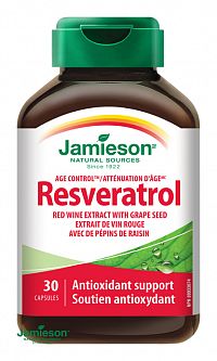 JAMIESON RESVERATROL 50 mg cps extrakt z červeného vína 1x30 ks