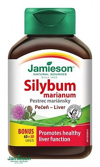 JAMIESON SILYBUM MARIANUM - PESTREC MARIÁNSKY 60+30 tabliet
