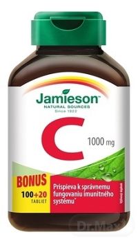 JAMIESON VITAMÍN C 1000 mg 100+20 tabliet zadarmo