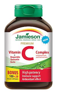Jamieson Vitamín C PREMIUM s bioflavonoidmi 600mg 1×120 tbl