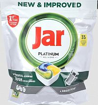 Jar Platinum All In One Kapsuly Do Umývačky Riadu Citrón, 35 Kapsúl 1×35ks, Kapsuly Do Umývačky Riadu