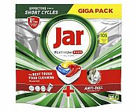 Jar Platinum Plus All In One Kapsuly Do Umývačky Riadu, Citrón, 105 Kapsúl 1×105ml, Kapsuly Do Umývačky Riadu