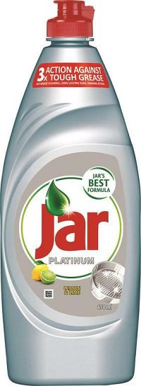 Jar Platinum prostriedok na umývanie riadu Lemon & Lime 650 ml