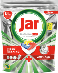 Jar Tablety Platinum PLUS 1×34 ks, tablety do umývačky riadu