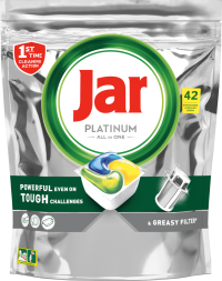 Jar Tablety Platinum Yellow 1×42 ks, tablety do umývačky riadu