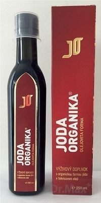 JODA ORGANIKA OLEJOVITA FORMA 1×250 ml, s organickou formou jódu v tekvicovom oleji
