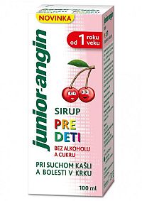 Junior-angin sirup pre deti s čerešňovou príchuťou 1x100 ml