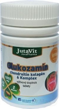 JutaVit Glukozamín chondroitín kolagén 6 Komplex 1x72 tbl, kolagén