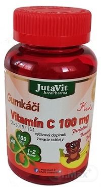 JutaVit Gumkáči Vitamín C 100 mg Kids 1×60 tbl, doplnok výživy