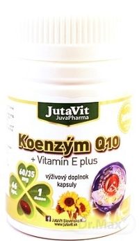 JutaVit Koenzým Q10 + vitamín E plus 1x66 cps, výživový doplnok