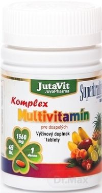 JutaVit Multivitamín Komplex pre dospelých 1x45 tbl, výživový doplnok