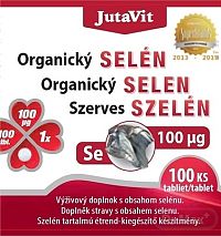 JutaVit Organický Selén 100 µg 1x100 tbl, výživový doplnok