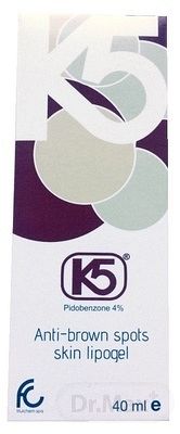 K5 Lipogel 1×40 ml. na depigmentáciu hnedých škvŕn