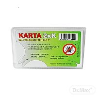 KARTA 2xK NA VYBERANIE KLIEŠŤOV 1×1 ks, odstránenie kliešťa