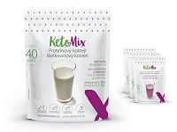 Ketomix Proteinovy Kokteil Coko Vanilka Jahod 1×40 ks, proteínový kokteil