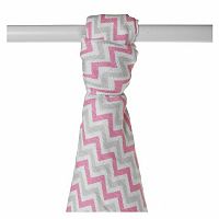Kikko Bambusová osuška 90x100cm Baby Pink Chevron
