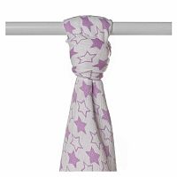 Kikko Bambusová osuška XKKO BMB 90x100 Little Stars Lilac