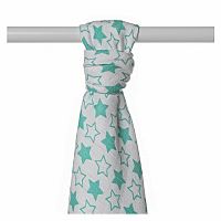 Kikko Bambusová osuška XKKO BMB 90x100 Turquoise Stars - 1ks