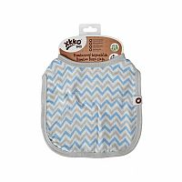 Kikko bambusový podbradník XKKO BMB Scandinavian Baby blue chevron