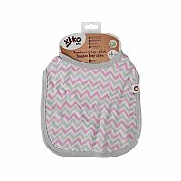 Kikko bambusový podbradník XKKO BMB Scandinavian Baby pink chevron