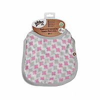 Kikko bambusový podbradník XKKO BMB Scandinavian Baby pink cross