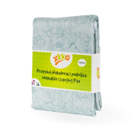 Kikko Pratelná podložka XKKO Watercolour Polka Dots Safari Granite Green 50 x 70