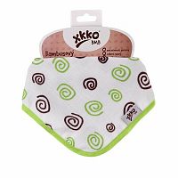 KIKKO XKKO BMB Bambusový slintáček / šatku Lime Spirals