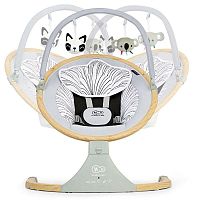 KINDERKRAFT Lehátko pohupujúce s melódiou 2v1 Lumi drevené, do 9 kg 1×1ks