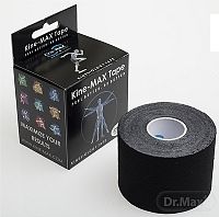 Kine-MAX Classic Kinesiology Tape čierna tejpovacia páska 5cm x 5m, 1x1 ks
