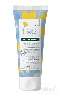 KLORANE BEBE CRÈME NUTRITIVE COLD CREAM (inovácia 2018) výživný krém 1x40 ml