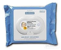 KLORANE BEBE LINGETTES NETTOYANTES DOUCEUR jemné čistiace obrúsky 1x25 ks