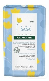 KLORANE BEBE SAVON SURGRAS DOUX 1x250 g, veľmi jemné detské mydlo