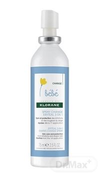 KLORANE BEBE SPRAY CHANGE ERYTEAL 3 EN 1 sprej na prebaľovanie 1x75 ml