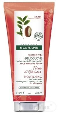 KLORANE GEL DOUCHE FLEUR D´HIBISCUS sprchovací gél, výživa, s kvetmi ibišteka 1x200 ml