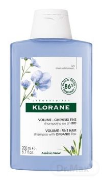 KLORANE ŠAMPÓN s BIO ľanom 1×200ml, šampón na jemné vlasy bez objemu