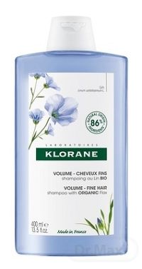 KLORANE ŠAMPÓN s BIO ľanom 1×400ml, šampón na jemné vlasy bez objemu