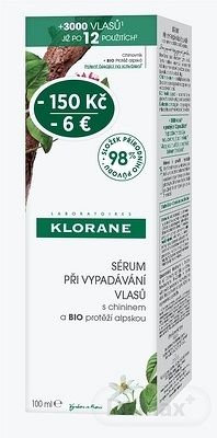 KLORANE SERUM ATICHUTE (Zľava) sérum s chinínom a bio plesnivcom alpským (zľava -6€) 1x100 ml
