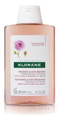 KLORANE SHAMPOOING À LA PIVOINE (inovácia) šampón na citlivú a podráždenú vlasovú pokožku 1x200 ml
