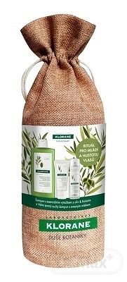 KLORANE XMASS OLIVIER rituál omladenie a hustota vlasov (šampón 400 ml + balzam 50 ml + suchý šampón 50 ml) 1x1 set