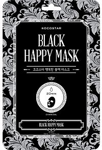 Kocostar Black Happy Mask 23 ml / 1 sheet 1×23 ml / 1 sheet