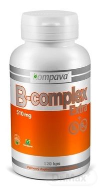 kompava B-complex Extra + B6, B12 1x120 cps, výživový doplnok