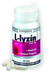 kompava L-LYZÍN EXTRA 400 mg 60 kapsúl