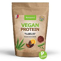 Kompava VEGAN PROTEIN 525 g - prášok, 100% rastlinný proteín, čokoláda a pomaranč